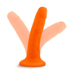Neo Dual Density 6 Inch Orange Dildo, flexibility