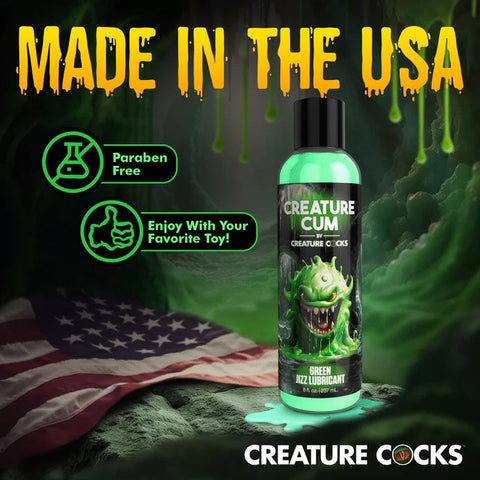 Creature Cum Green Water-Based Lubricant 8oz for Intimacy Speciality Lubricants