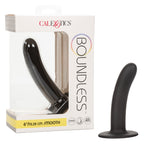 Boundless 6"/15.25cm Smooth Black Silicone Probe with Suction Cup Base > Dildos > Neutral Dildos