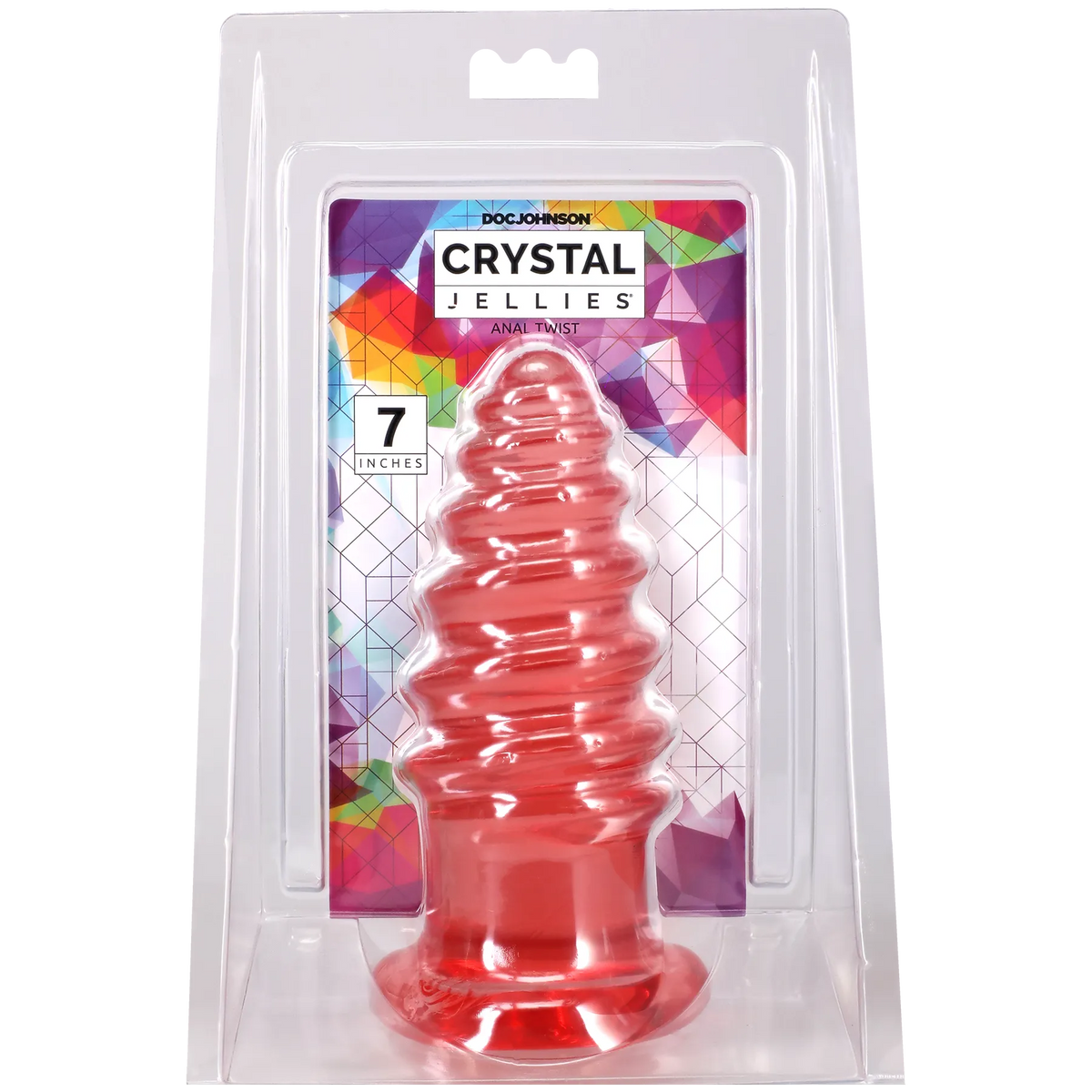 Crystal Jellies Anal Twist - 6 / 7 Inch Soft Flexible Anal Stimulator Pink > Anal Range > Anal Probes