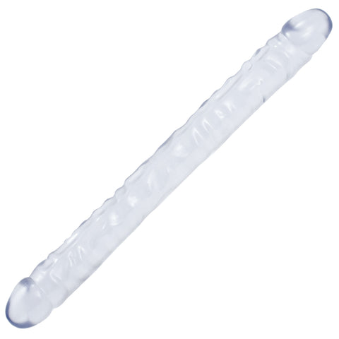 Crystal Jellies 18 Inch Double Dong (Clear) – Transparent Double-Ended Dildo > Dildos > Double Dildos