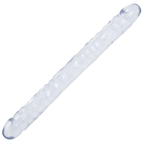 Crystal Jellies 18 Inch Double Dong (Clear) – Clear Double-Ended Dildo Double Dongs