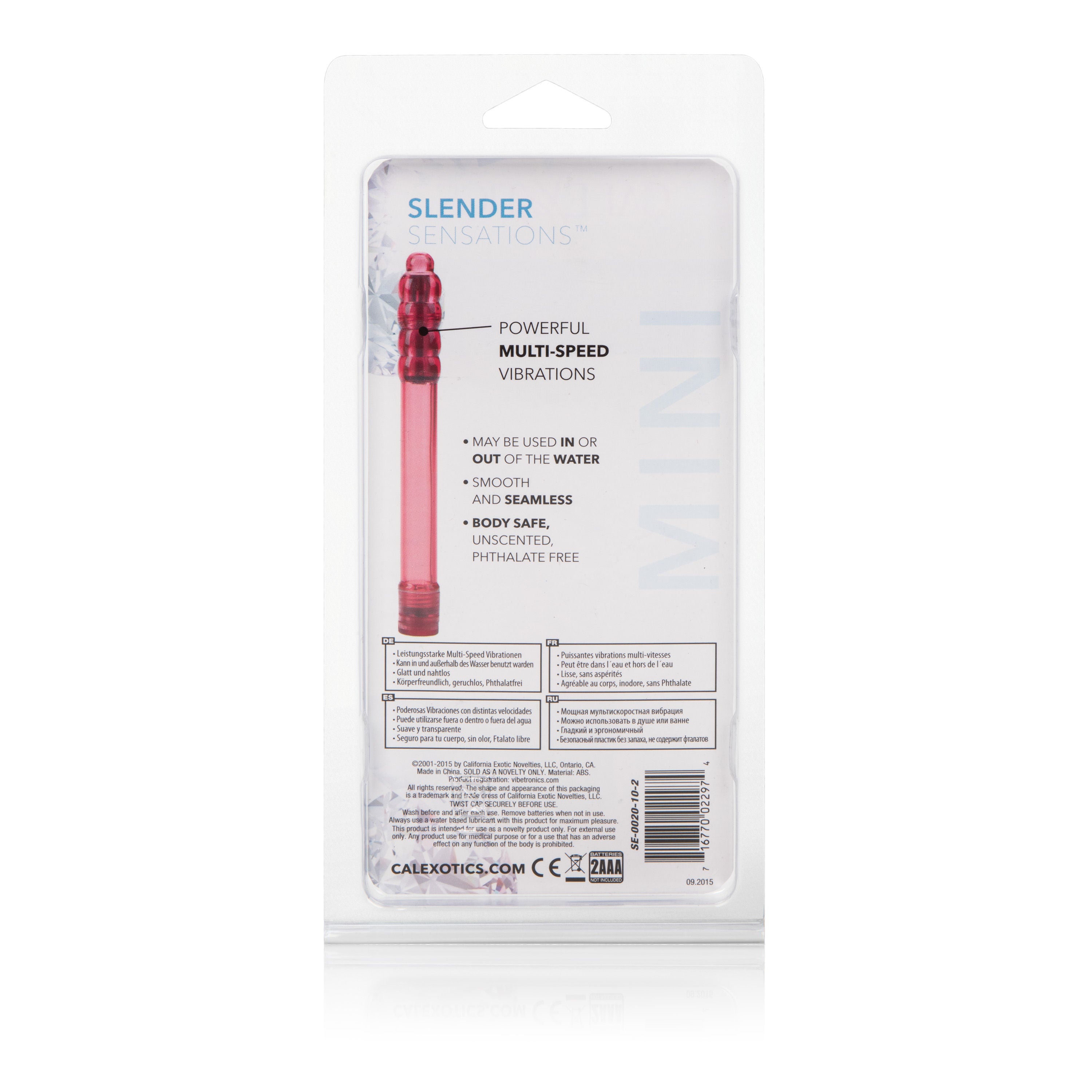 Slender Sensations Red Vibrating Massager for Intimate Massage Vibrators