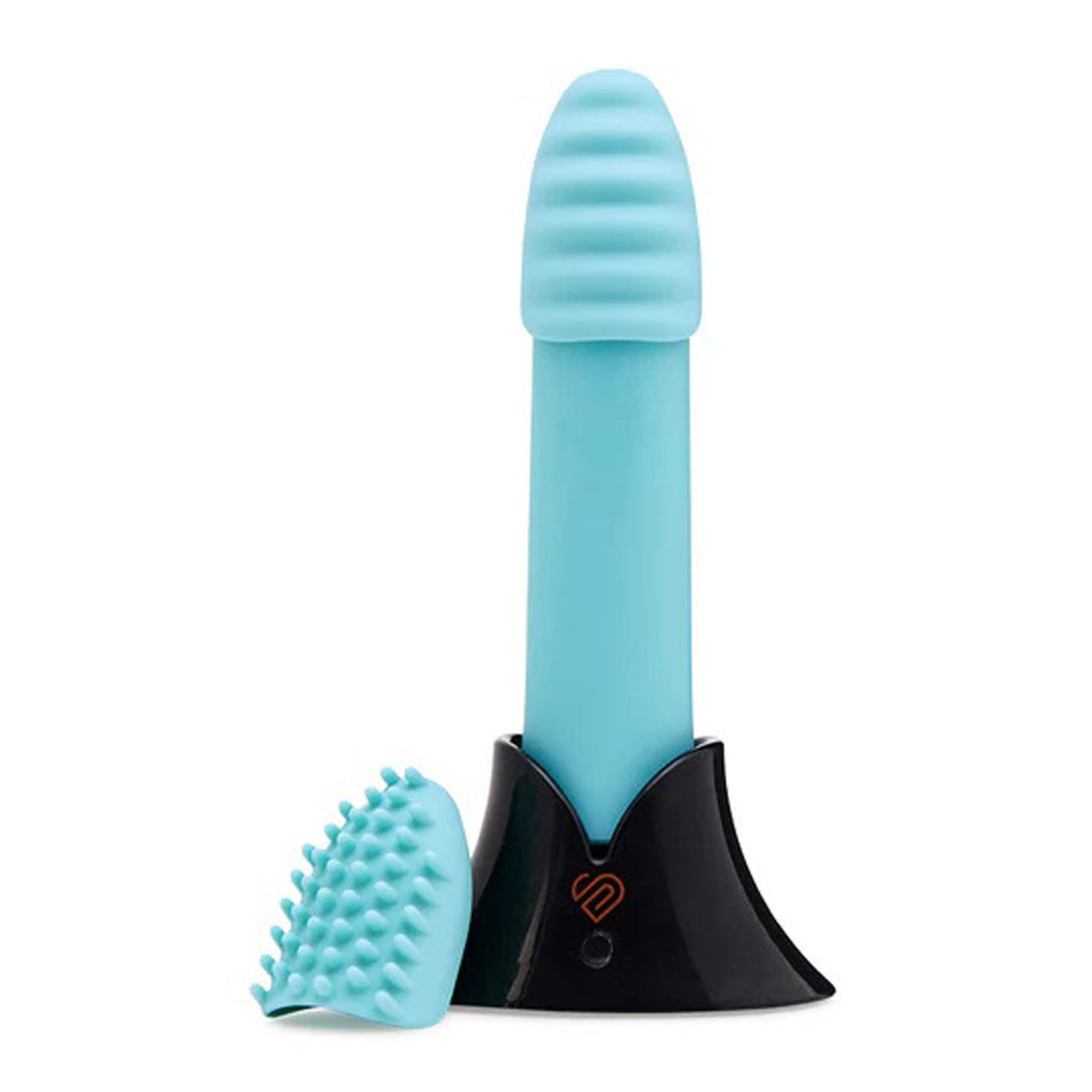 Nu Sensuelle Point Plus Bullet Vibrator With Textured Sleeves Blue BULLETS