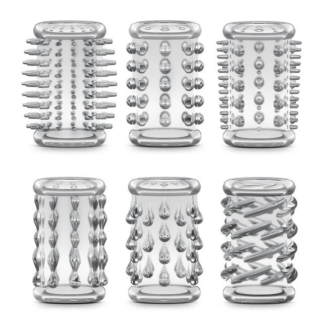 Stay Hard Cock Sleeve Kit Six Pack Penis Sleeves > Sex Toys For Men > Penis Sleeves