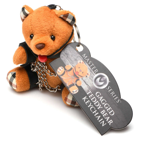 Gagged Teddy Bear Keychain Adult Intimacy Novelty Gift Gag Gifts & Novelties