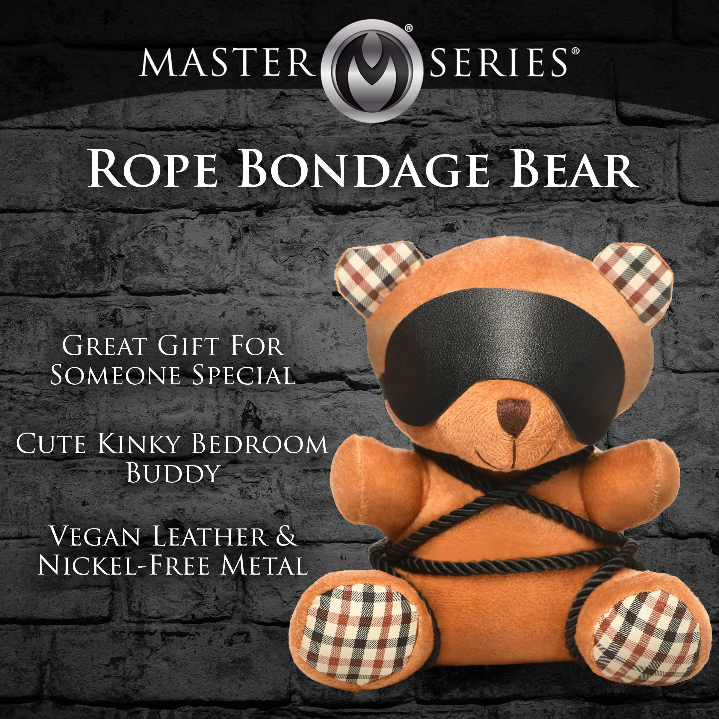 Rope Bondage Bear from Master Series for Playful Intimacy Fun Gag Gifts & Novelties