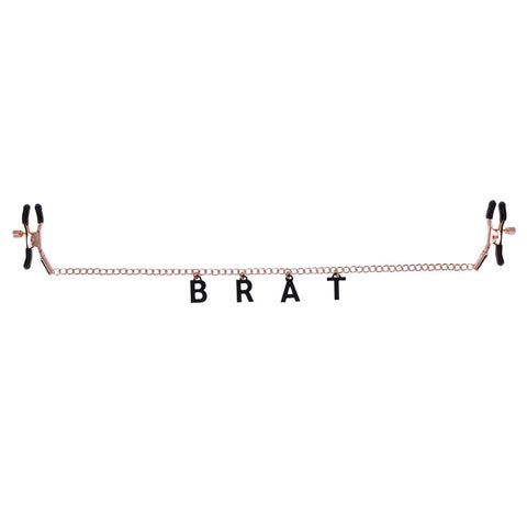 Sex & Mischief Brat Charmed Nipple Clamps 45 cm Chain Nipple Stimulators