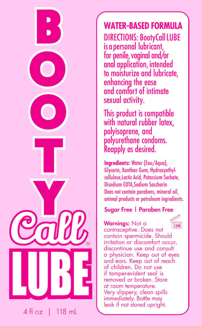 Booty Call Lube Duo (Cherry) – Anal Lubricant and Numbing Gel Set 118ml > Lube > Flavoured