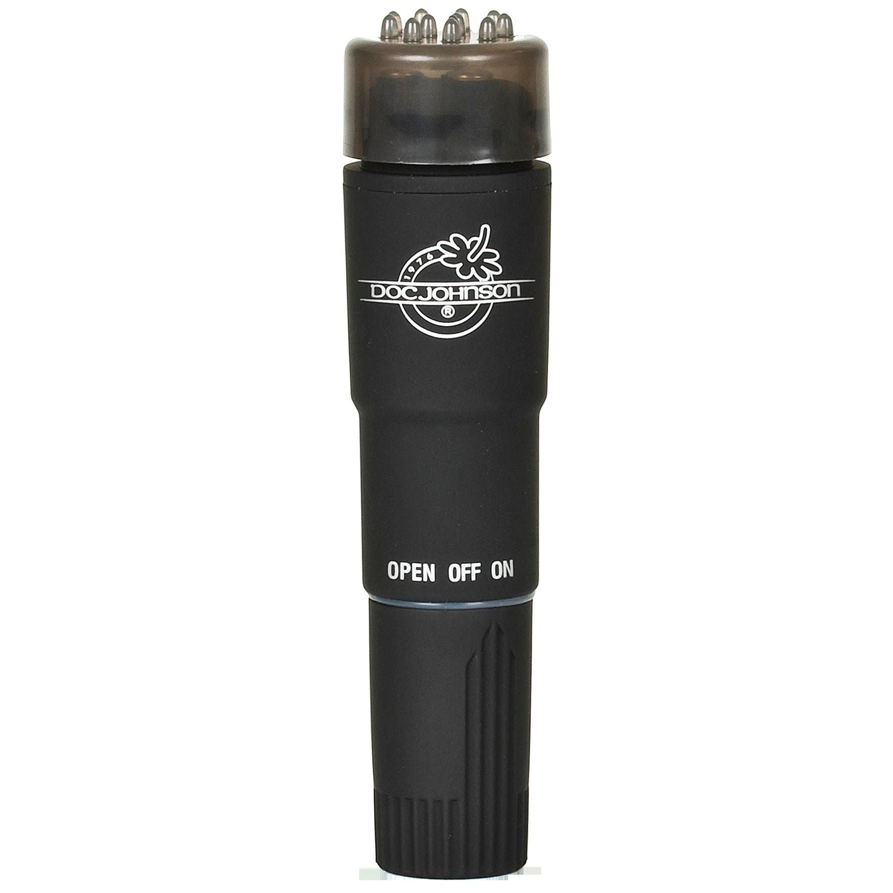 Black Magic Pocket Rocket Portable Discreet Velvet Vibrator Black Vibrators