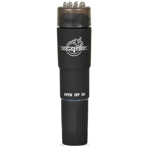 Black Magic Pocket Rocket Portable Discreet Velvet Vibrator Black Vibrators