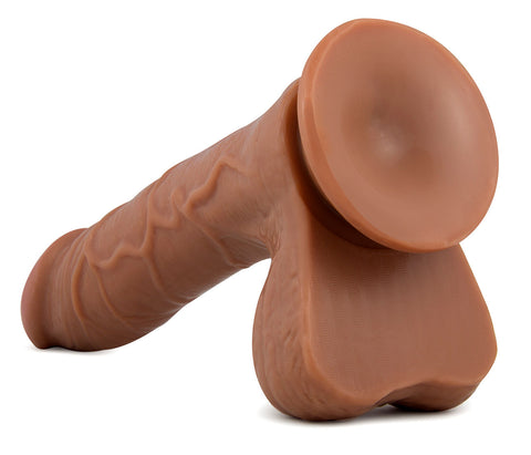 Blush X5 Grinder Dildo Latin with Suction Cup Base 8.5 Inch Dongs Realistic