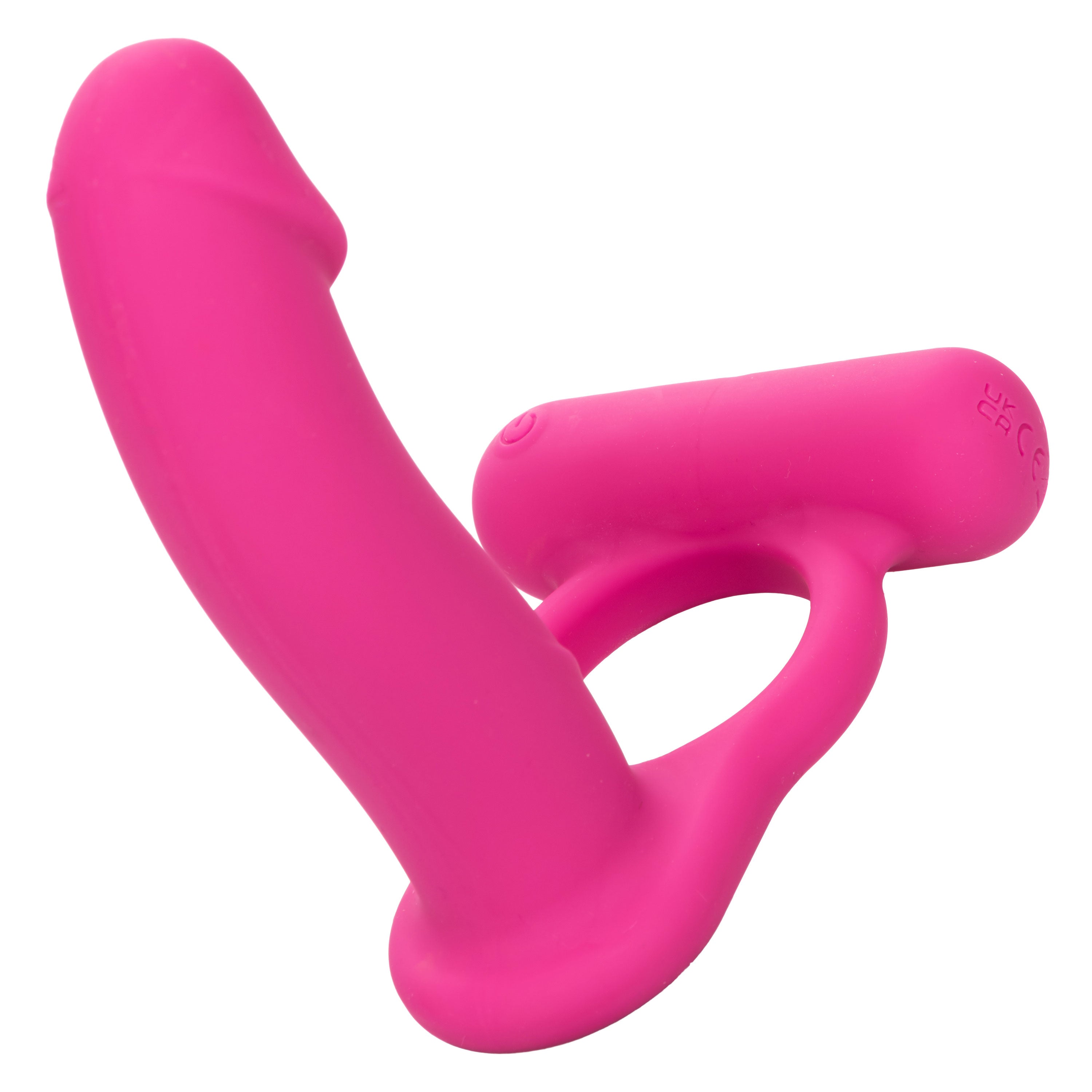 Silicone Rechargeable Double Diver Stimulator Cock Rings Vibrating