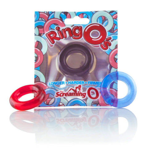 RingO Red Stretchy Cock Ring for Stronger Erection Support Red COCK RINGS