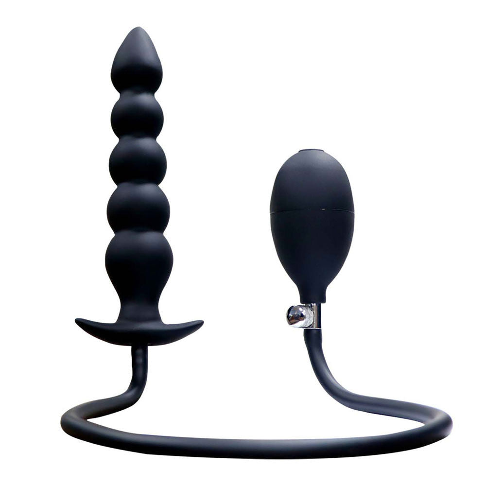 Nasstoys Atomic Inflatable Superior Plug (Black) – Flexible Body-Safe Inflatable Butt Plug > Anal Range > Tunnel and Stretchers Main image