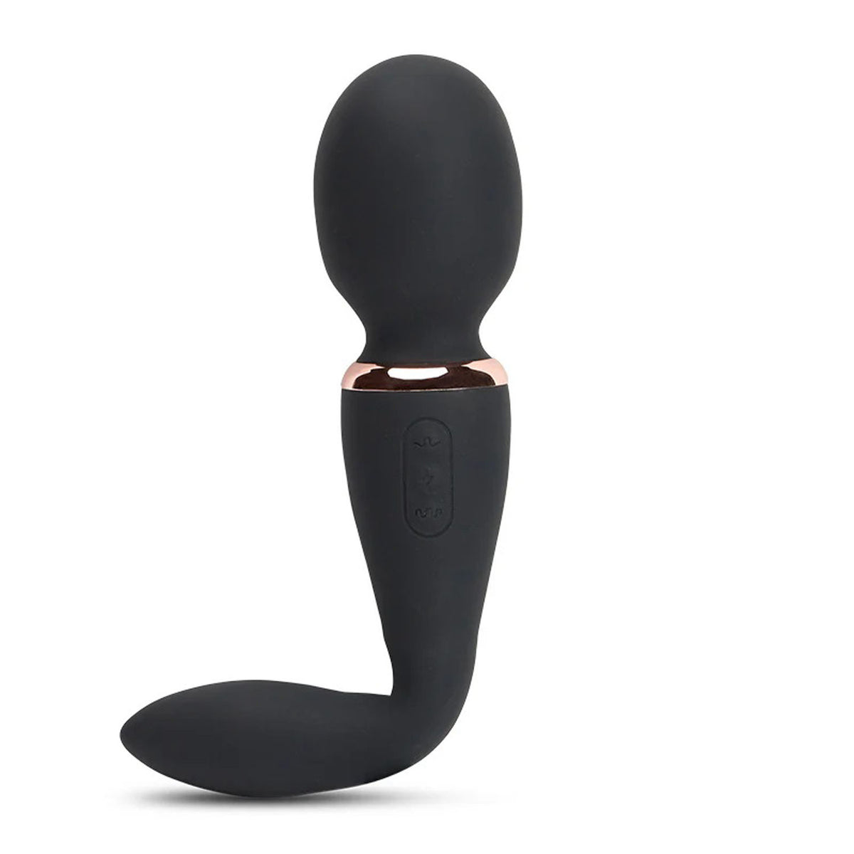 Nu Sensuelle Alluvion XLR8 Black Wand Massager with 12 Speeds Black Electric Massager