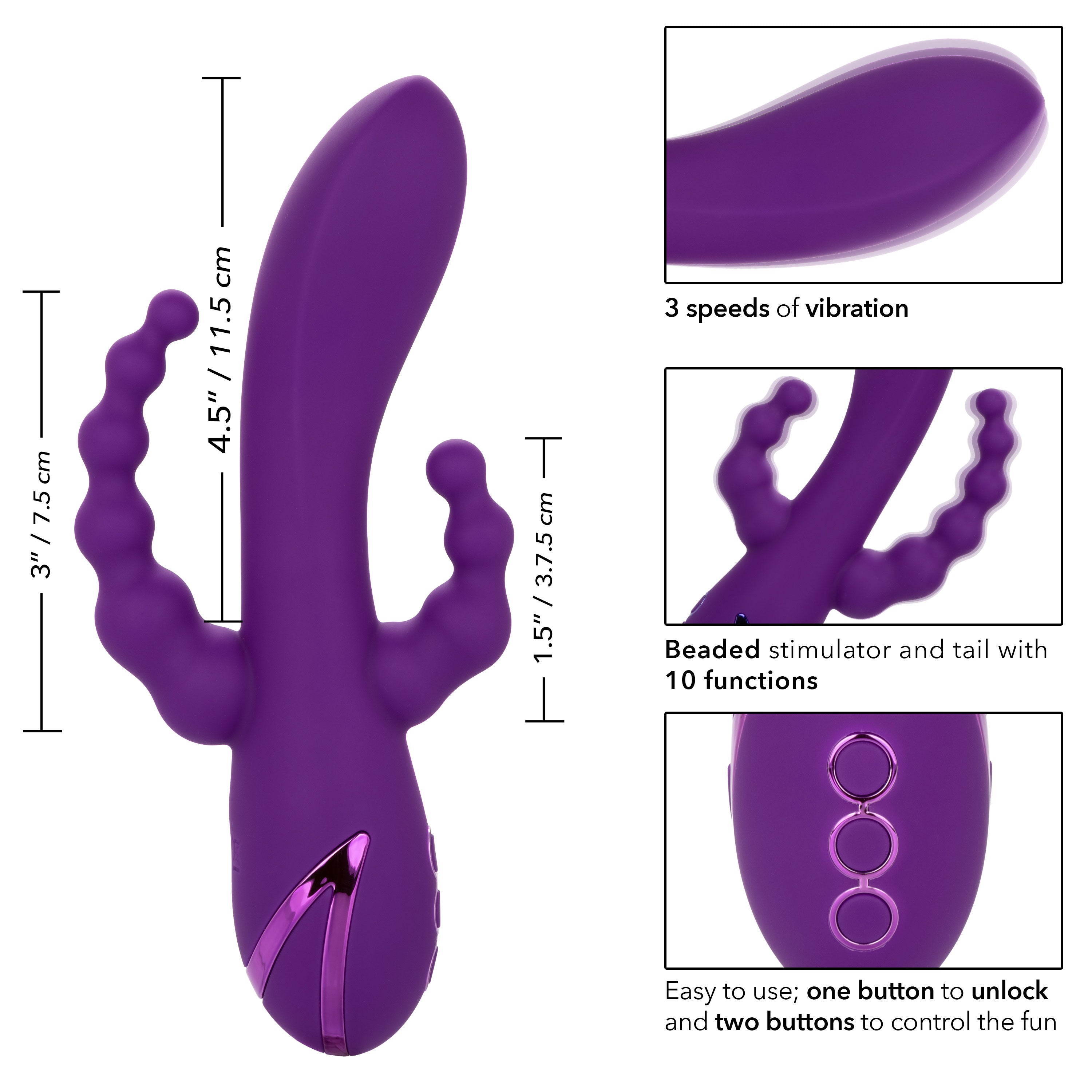 California Dreaming Long Beach Bootylicious Vibrator Default Title VIBRATORS-RABBIT-MULTI