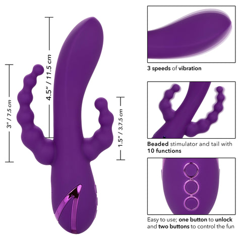California Dreaming Long Beach Bootylicious Vibrator Default Title VIBRATORS-RABBIT-MULTI