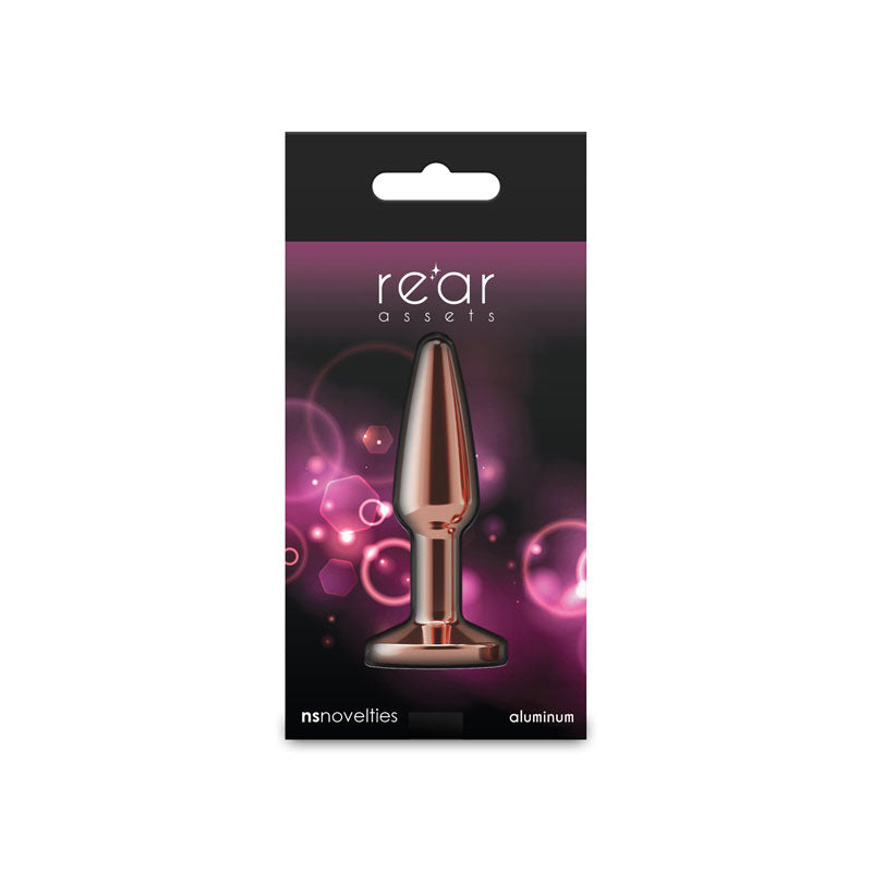 Rear Assets Tapered Small (Gunmetal Black) – Lightweight Butt Plug Pink Butt Plugs