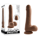 Evolved DONGS Brown Evolved PEEK A BOO VIBRATING DILDO DARK 844477022789