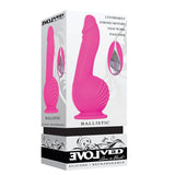 Evolved DONGS Pink Evolved Ballistic -  19 cm USB Rechargeable Vibrating Dong with Balls Motor & Remote 844477018010