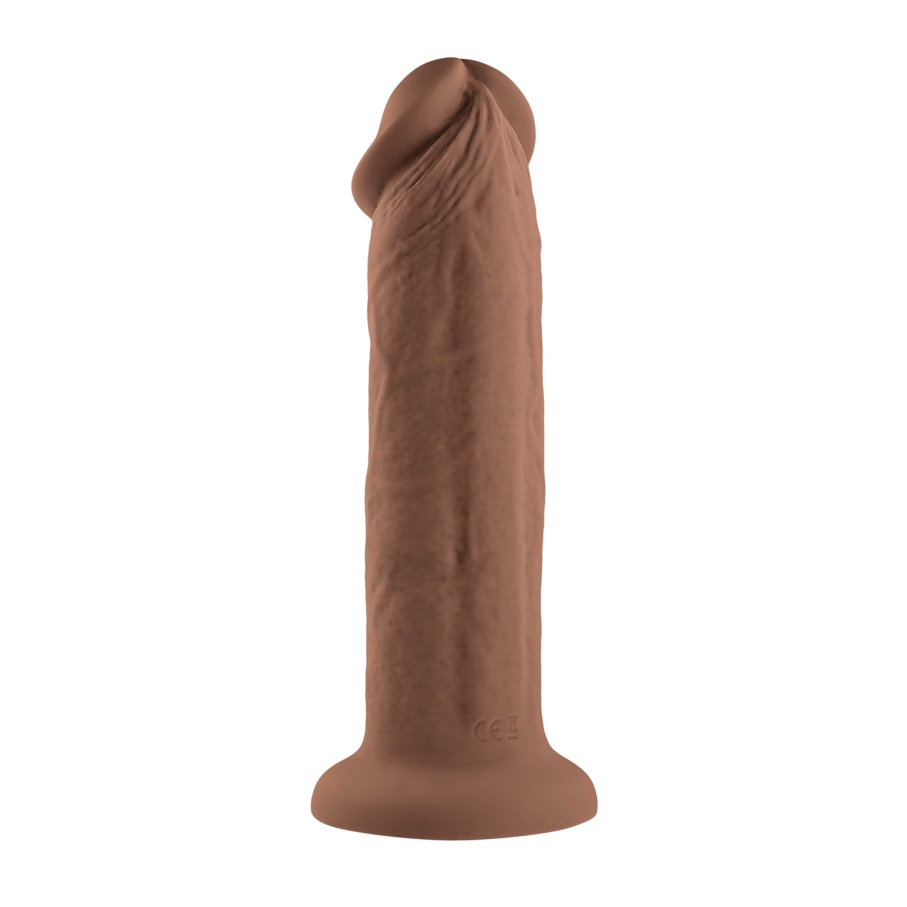 7 Inch Girthy Vibrating Dong (Dark) – Powerful Vibrating Dildo DONGS Vibrating