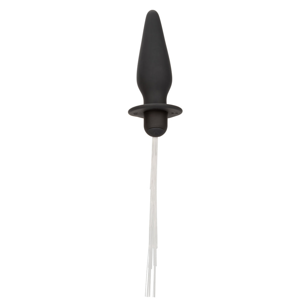 Southern Lights™ Vibrating Light Up Anal Probe Black Silicone Rechargeable with Tapered Design and Flanged Base Butt Plugs - Vibrating