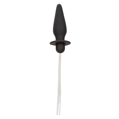 Southern Lights™ Vibrating Light Up Anal Probe Black Silicone Rechargeable with Tapered Design and Flanged Base Butt Plugs - Vibrating