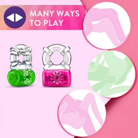 Play With Me Pleaser (Neon Green) – Rechargeable C-Ring Cock Rings Vibrating