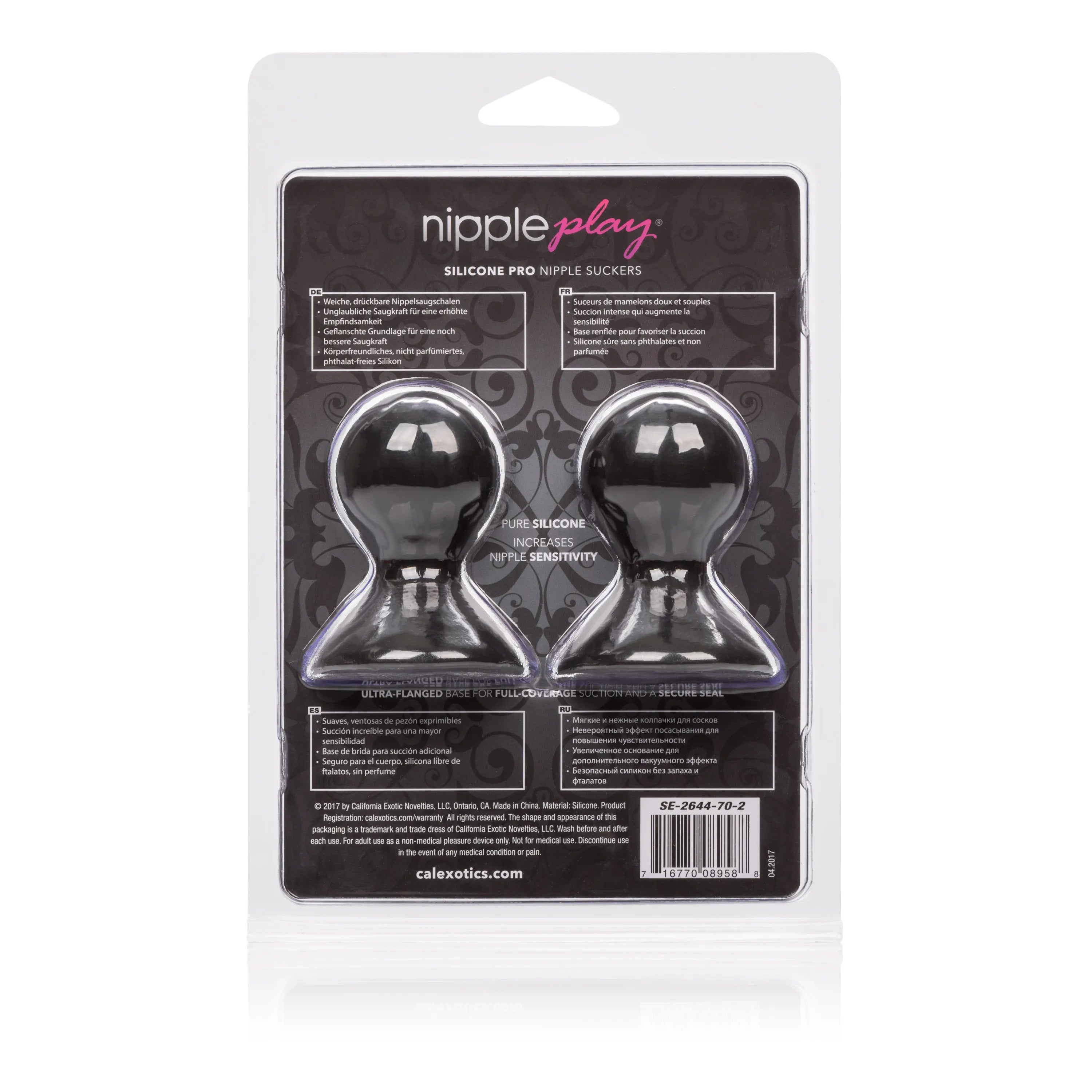 Nipple Play Silicone Pro – Compact Silicone Nipple Suckers Black > Sex Toys > Nipple Suckers