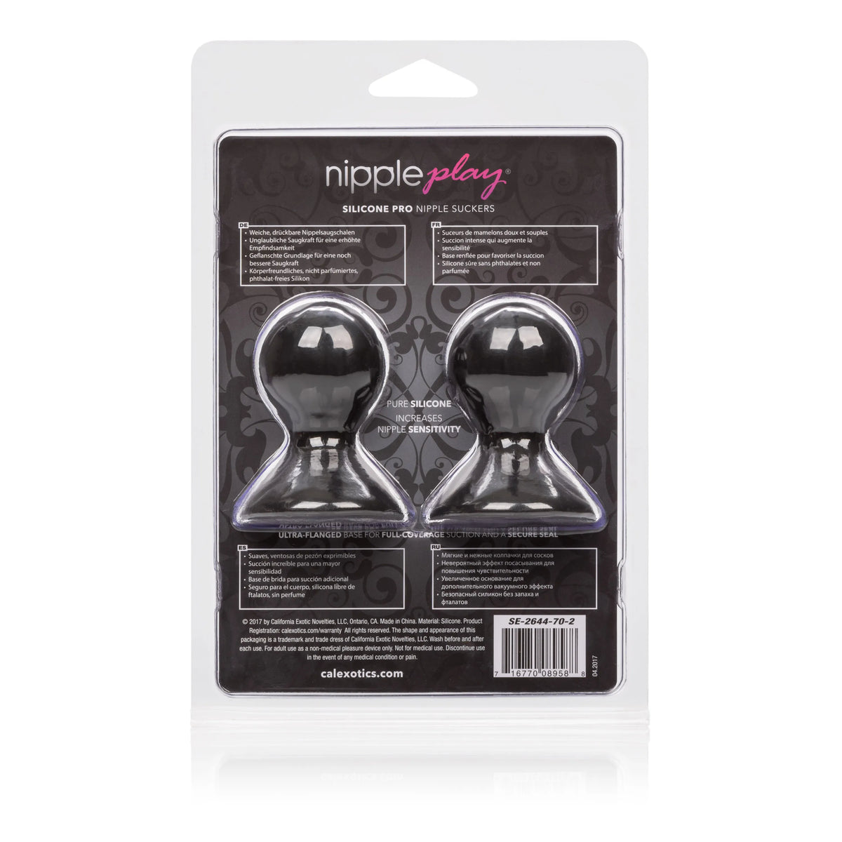 Nipple Play Silicone Pro – Compact Silicone Nipple Suckers Black > Sex Toys > Nipple Suckers