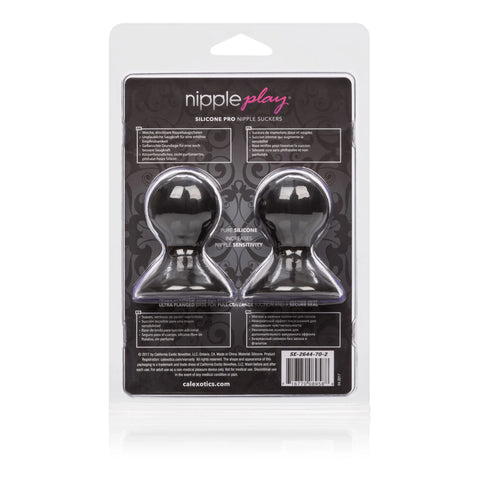 Nipple Play Silicone Pro – Compact Silicone Nipple Suckers Black > Sex Toys > Nipple Suckers