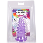 Doc Johnson Crystal Jellies Anal Twist – Phthalate-Free 5 Inch Butt Plug Purple > Anal Range > Butt Plugs