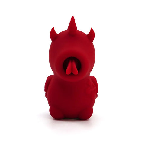 Unihorn Blaze Diablo Fork Tongue Massager Red Suction Stimulator