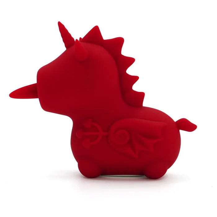 Unihorn Blaze Diablo Fork Tongue Massager Red Suction Stimulator