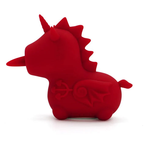 Unihorn Blaze Diablo Fork Tongue Massager Red Suction Stimulator