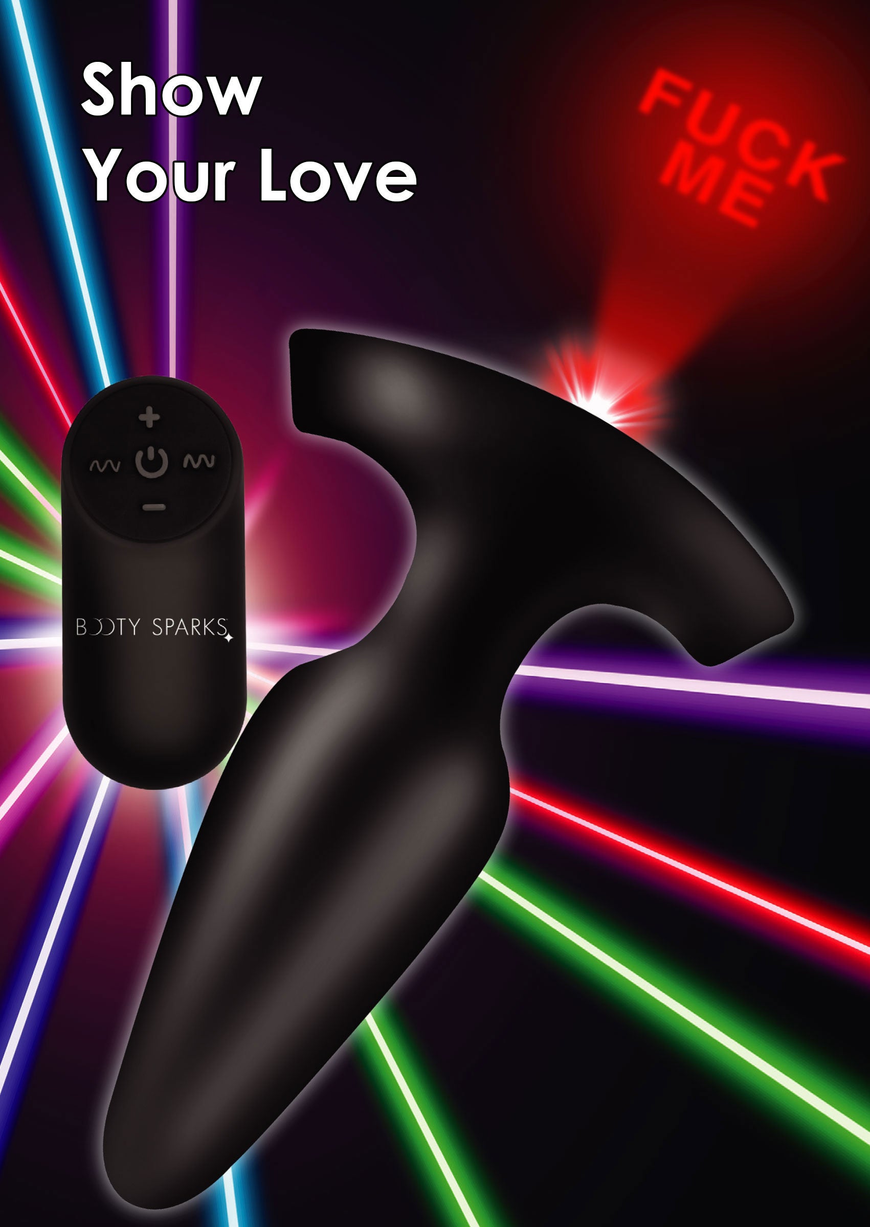 Laser Anal Plug with Remote Control and Pulsating Vibration Default Title Butt Plugs - Vibrating