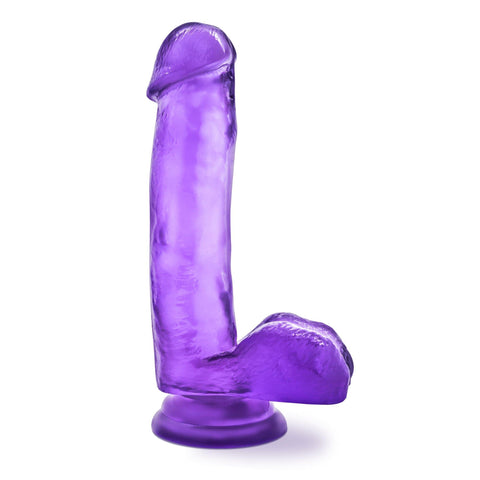 B Yours Sweet N Hard 1 Purple Realistic Dildo with Suction Cup DONGS