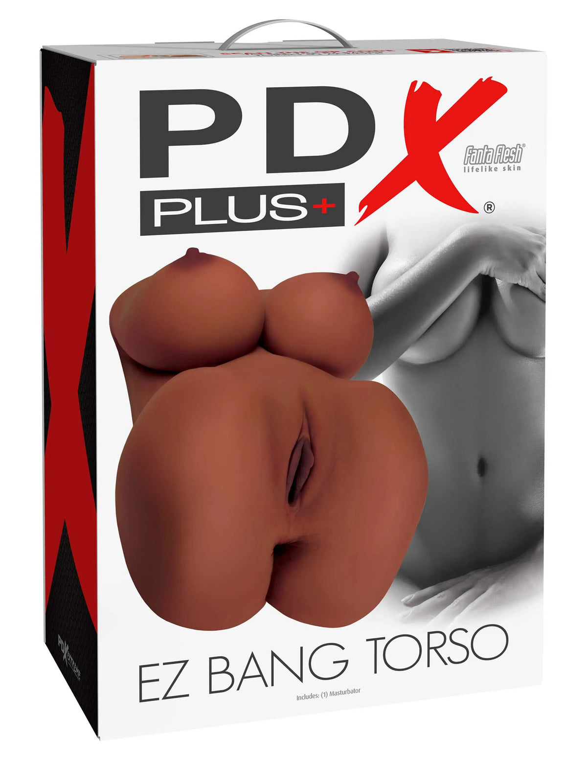 PDX Plus EZ Bang Torso – Compact Realistic Fanta Flesh Torso Sex Doll Brown > Sex Toys > Sex Dolls > Premium