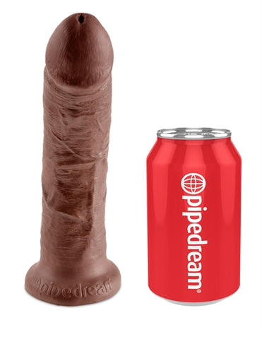 King Cock Realistic Strap-On Harness with 8 Inch Brown Cock Dildos & Dongs
