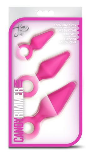 Candy Rimmer Kit Fuchsia – Three Size Silicone Plugs Beginner Anal Play Kit > Anal Range > Butt Plug Kits
