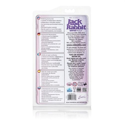 My First Purple Jack Rabbit Vibrator with Flickering Bunny Ears VIBRATORS-RABBIT