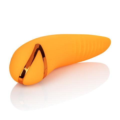 California Dreaming Hollywood Hottie Orange Mini Massager with 10 Vibration Functions and USB Rechargeable Vibrators
