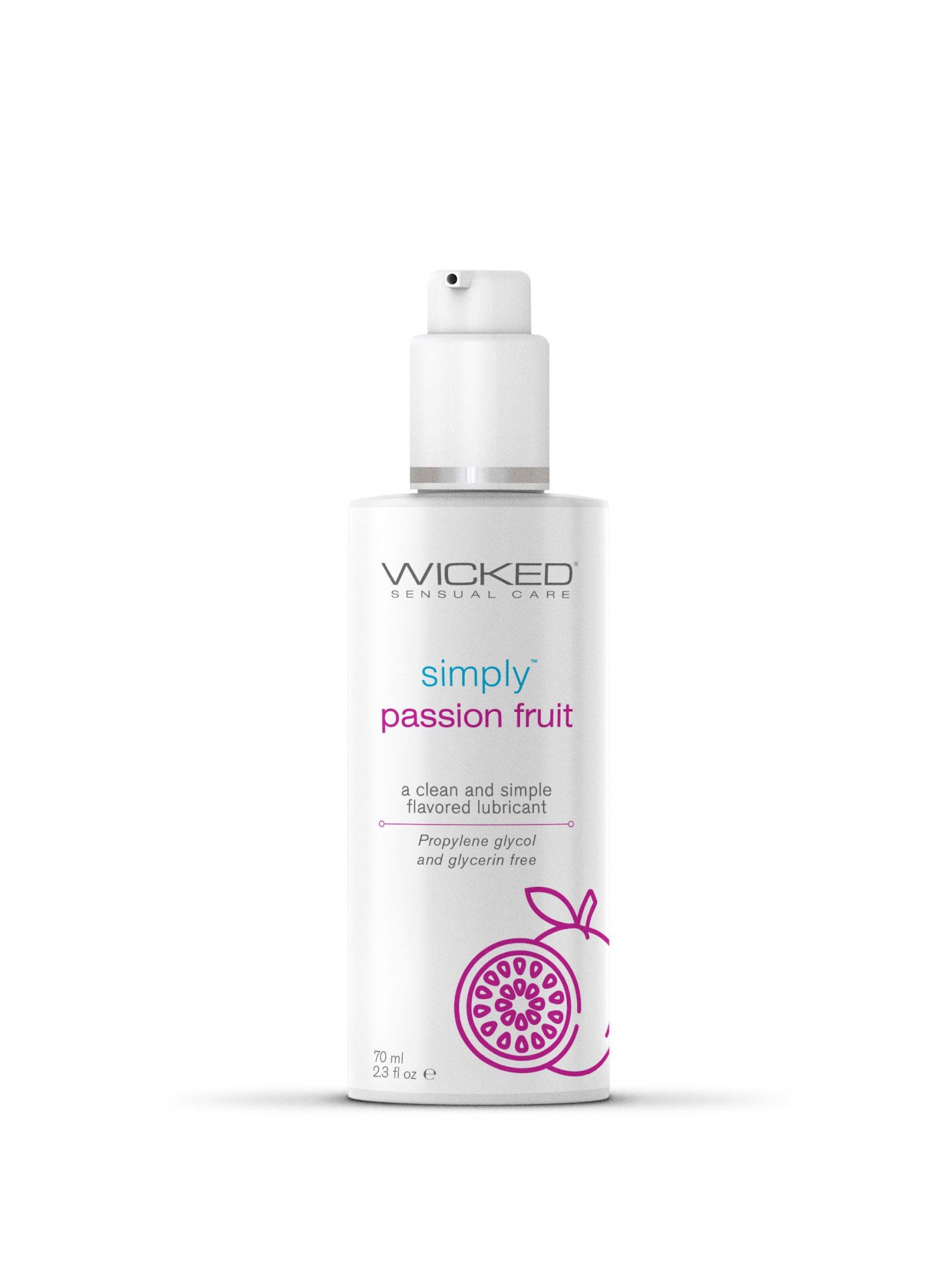 Simply Aqua Passion Fruit Water Based Personal Lubricant 2.3 Oz Default Title Flavoured Lube
