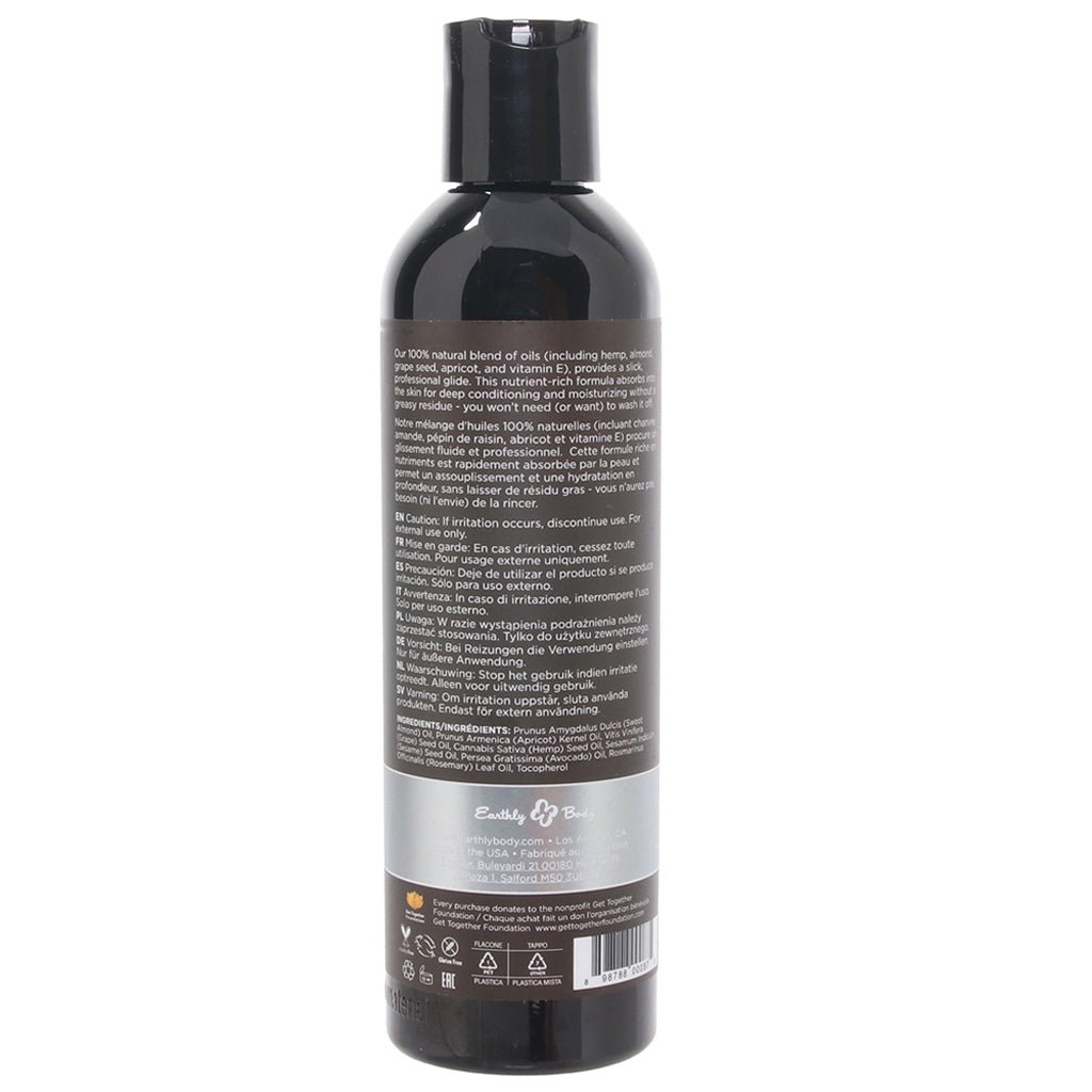 Hemp Seed Unscented Massage Body Oil 237ml Natural Blend > Essentials > Massage Oil