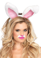 Leg Avenue Plush Bunny Ears Headband – Plush Animal Hair Accessory Multi One Size > Clothes > Costumes > Womens