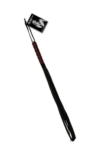 Sex and Mischief Mahogany Flogger for Intimate Use Black > Bondage Gear > Whips & Floggers