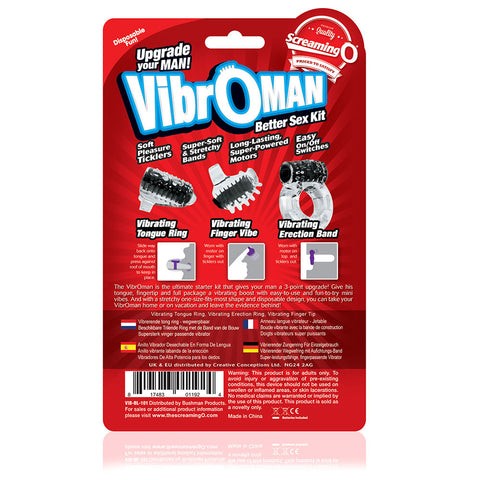Screaming O Vibro Man Black Starter Kit Adult Sex Toy for Couples Black > Sex Toys > Sex Kits