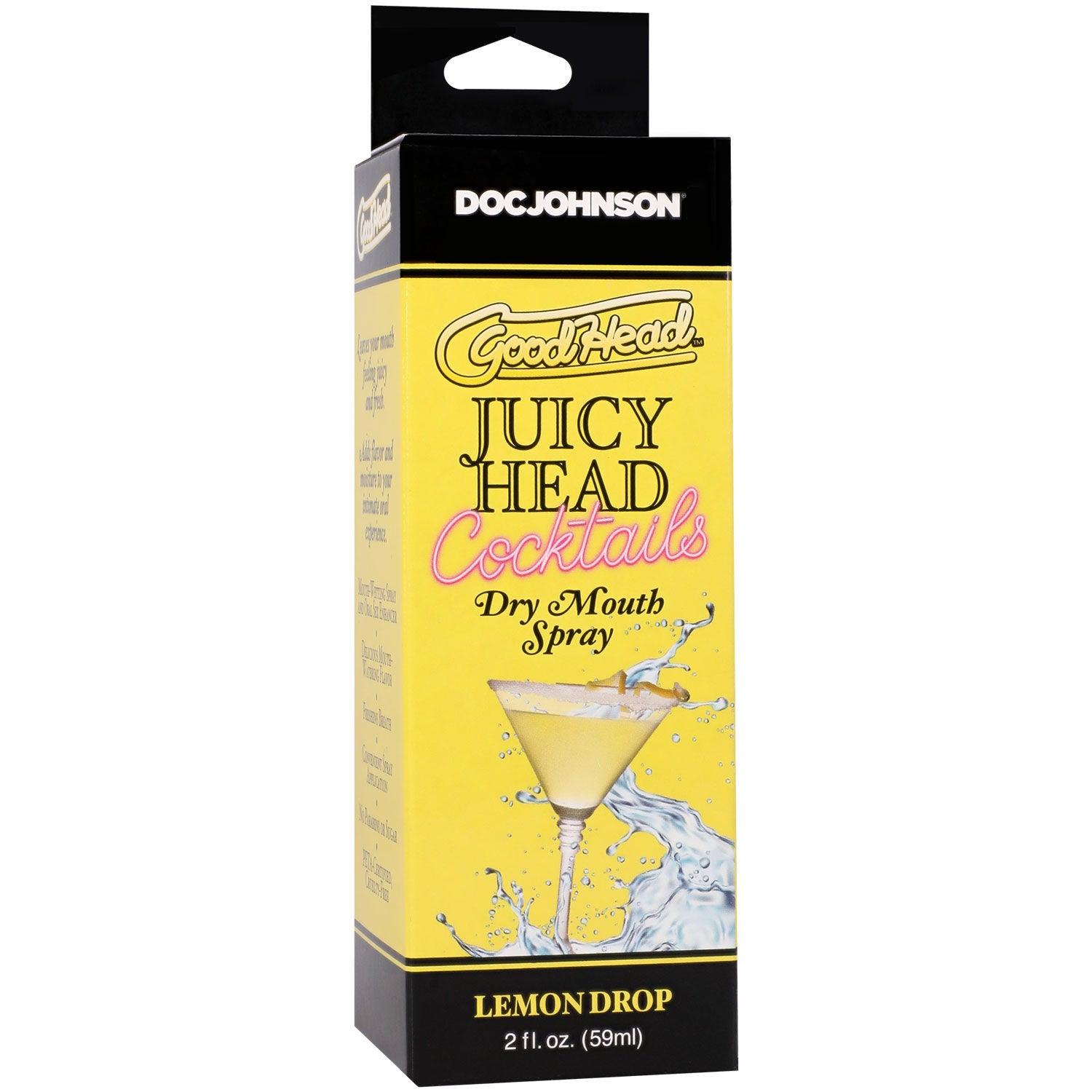 GoodHead Juicy Head Lemon Drop – Sugar-Free Vegan Friendly Dry Mouth Spray Default Title > Lube > Oral Gels & Sprays