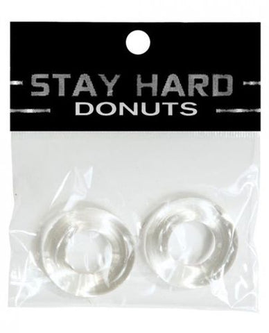 Stay Hard Donuts 2-Pack Black Thick Power Stretch Cock Rings COCK RING Set